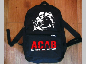A.C.A.B.  jednoduchý ľahký ruksak, rozmery pri plnom obsahu cca: 40x27x10cm materiál 100%polyester